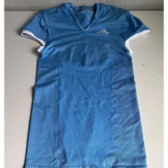 Adidas Techfit Primeknit Football Jersey Men’s 2XL Blue Compression Fit NO TAG - Picture 1 of 10